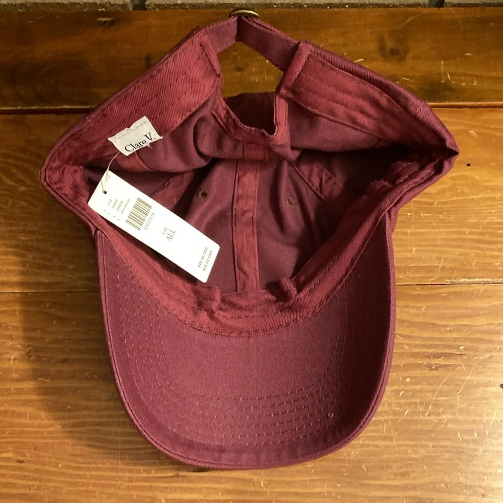 Clare V LIPS baseball Cap NWT - Picture 8 of 8